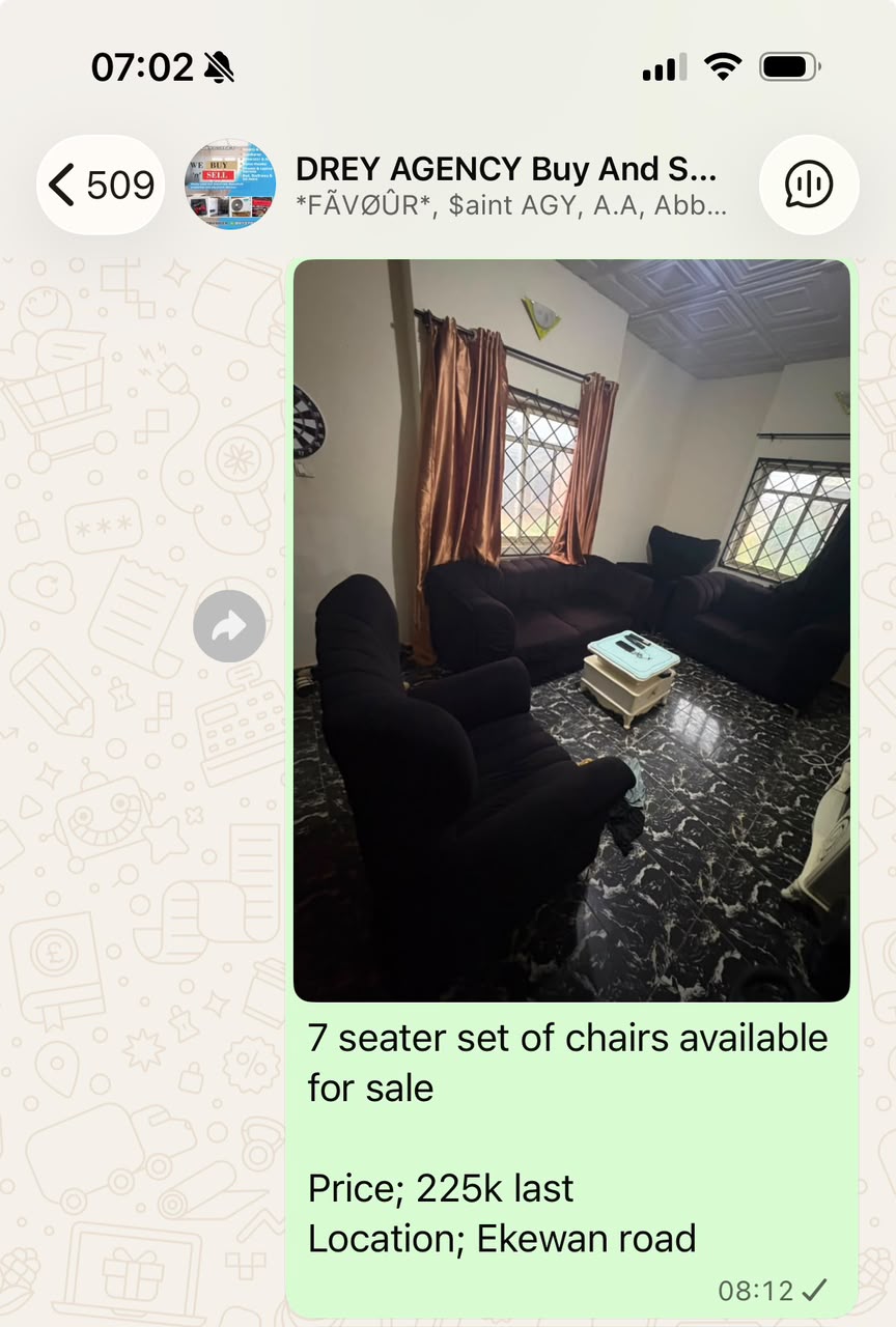 Seven-seater living room chair set