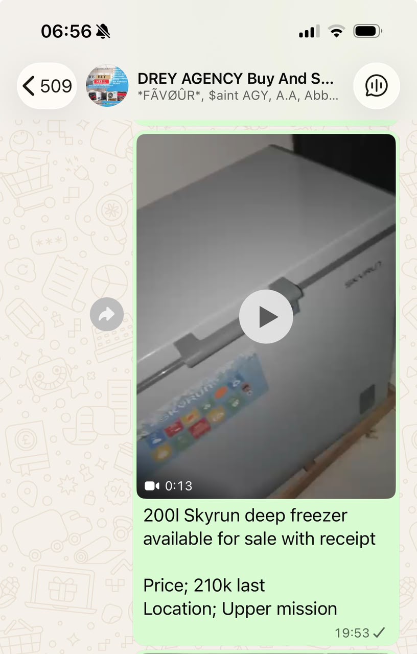 Skyrun chest deep freezer