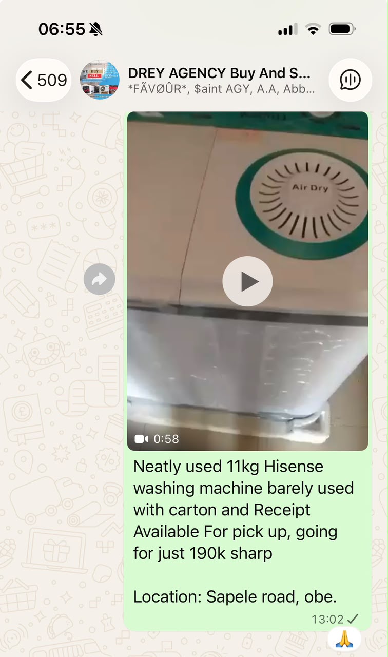 Hisense top-loading washing machine